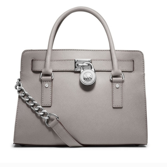 Michael Kors Hamilton Safiano Leather Satchel - Picture 1 of 14